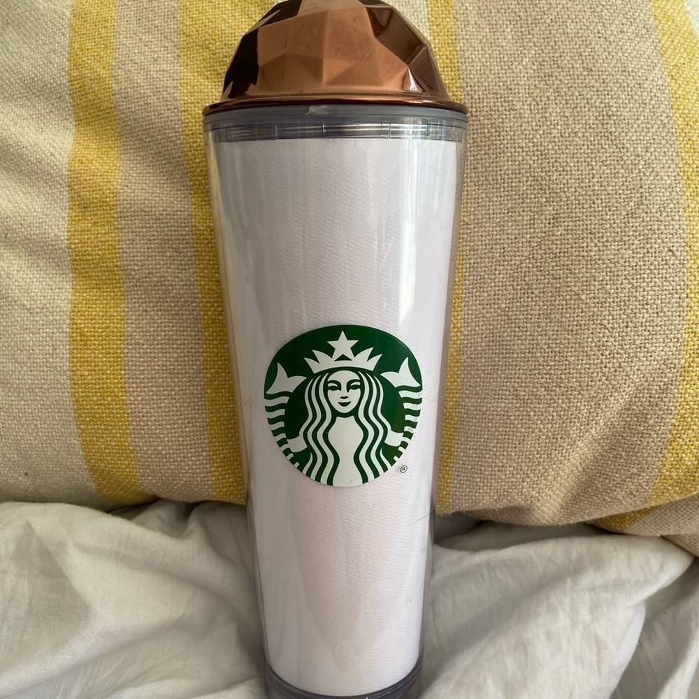 Starbucks 24oz Cold Cup‎ With Dome Lid Frappuccino Tumbler